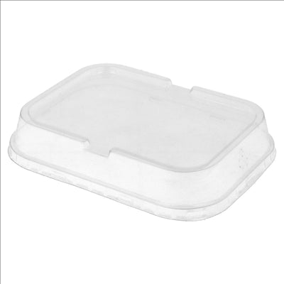 COUVERCLES HAUTES POUR RÉCIPIENTS 214.72/84 TRANSPARENT PET (100 UNITÉS)