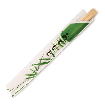 BAGUETTES CHINOISES EN SACHET 20 CM NATUREL BAMBOU (1000 UNITÉS)