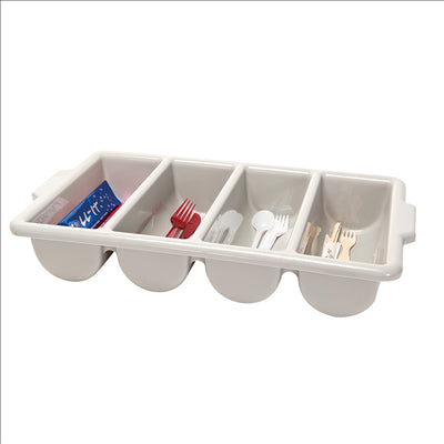 RÉCIPIENT COUVERTS GASTRONORM 1/1 53,5x30x10 CM GRIS PP (1 UNITÉ)