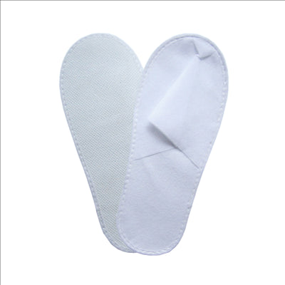 CHAUSSONS 28x11 CM BLANC SPUNBOND (500 UNITÉS)
