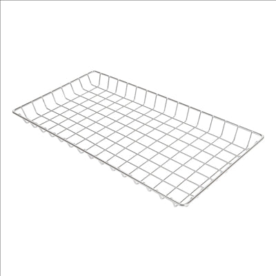 BASKET RECTANGULAIRE 'ARTINOX' 35x18x2,5 CM ARGENTE INOX (6 UNITÉS)