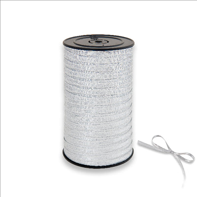 RUBAN "GLITTEX" 5 MMx50 M ARGENTE PP (1 UNITÉ)