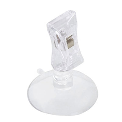 PINCES AVEC VENTOUSE  Ø 4,7x6 CM TRANSPARENT PS (10 UNITÉS)