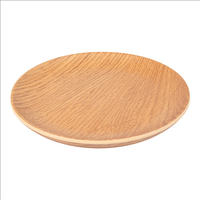 ASSIETTES PLATES Ø 15,3x1,5 CM COMPARAISON BOIS MÉLAMINE (12 UNITÉS)