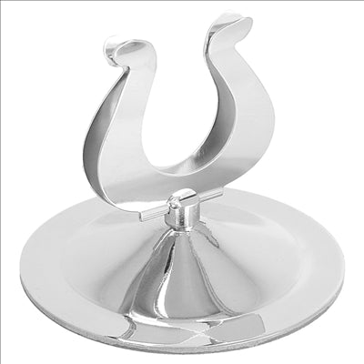 PINCE POUR NUMÉROS DE TABLE Ø7,2x6 CM ARGENTE INOX (1 UNITÉ)