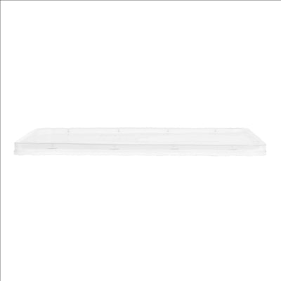 COUVERCLES POUR RÉFÉRENCES 128.61/62/63/64 17,5x12,4 CM TRANSPARENT PP (500 UNITÉS)