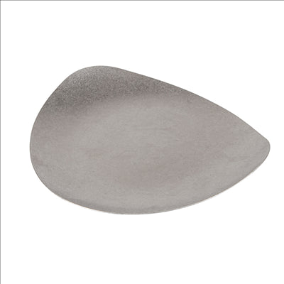 ASSIETTES IRREGULIÈRES 'ARTINOX' Ø26,6x22x2,6 CM ARGENTE INOX (10 UNITÉS)