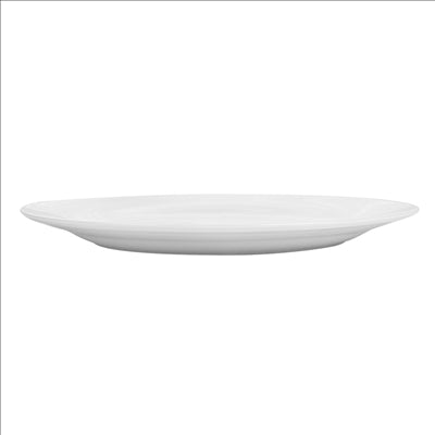 ASSIETTES PLATES Ø 19 CM BLANC PORCELAINE (72 UNITÉS)
