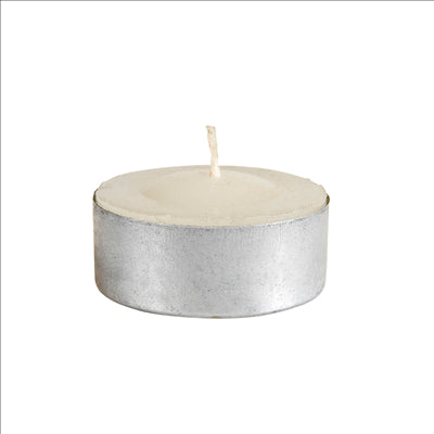 288 U. BOUGIES CHAUFFE PLATS Ø3,5x1,5 CM BLANC PARAFFINE (1 UNITÉ)