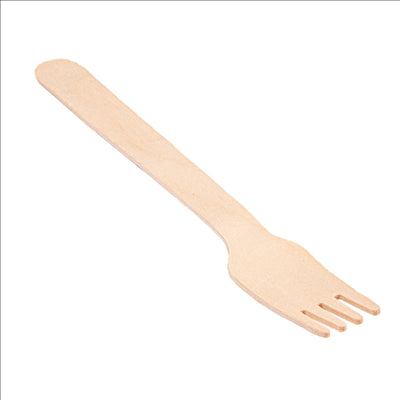 FOURCHETTES 14 CM NATUREL BOIS (100 UNITÉS)