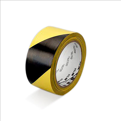 RUBAN DE SIGNALISATION 33 M x 5 CM JAUNE/NOIR VINYL (1 UNITÉ)