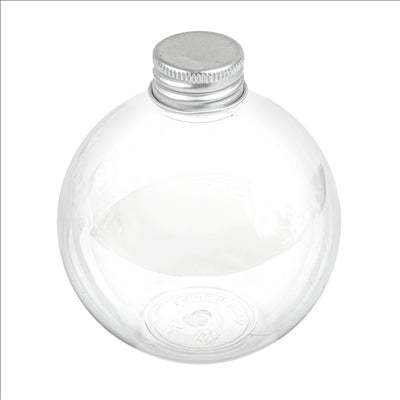 FLACONS AVEC BOUCHON EN ALUMINIUM 250 ML Ø8x9,1 CM TRANSPARENT PET (150 UNITÉS)
