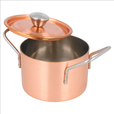 MINI SAUTOIRS 'ARTINOX' Ø 9x6 CM CUIVRE INOX (6 UNITÉS)