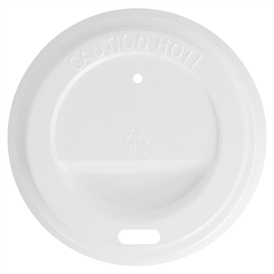 COUVERCLES HAUTS POUR GOBELETS 180 ML BLANC PS (1000 UNITÉS)