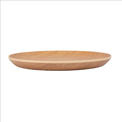 ASSIETTES PLATES Ø 15,3x1,5 CM COMPARAISON BOIS MÉLAMINE (12 UNITÉS)