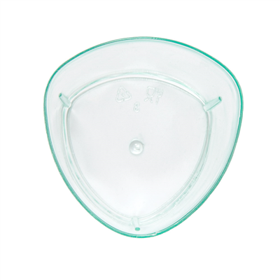 MISES EN BOUCHE RÉUTILISABLES "CYLINDRE" 4,7x4,7x8,1 CM VERT D'EAU PS (600 UNITÉS)