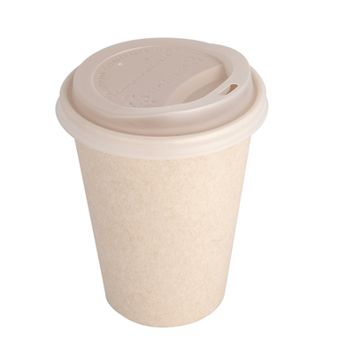 COUVERCLES POUR GOBELETS 360 ML 'BIODEGRADABLE' BLANC CPLA (1000 UNITÉS)