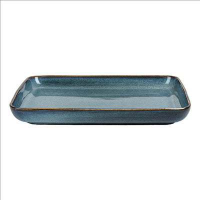 PLATEAUX 'AKALA' 20,5x13,5x2,5 CM BLEU STONEWARE (6 UNITÉS)