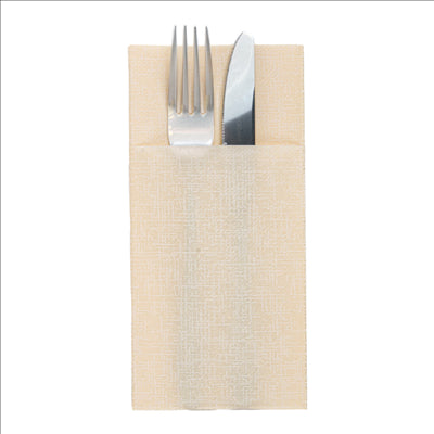 SERVIETTES KANGOUROU 'JAZZ' 55 G/M2 40x40 CM IVOIRE AIRLAID (700 UNITÉS)