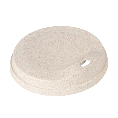 COUVERCLES POUR GOBELETS 267.73 NATUREL RICE HUSK BIOCOMPOSITE (650 UNITÉS)