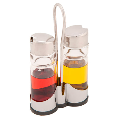 HUILIERS 2 PIÈCES 11x5,5x21,5 CM TRANSPARENT VERRE (1 UNITÉ)