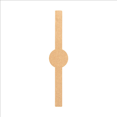 BAGUE AUTOCOLLANTE 4x20 CM NATUREL KRAFT (250 UNITÉS)