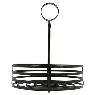 BASKET CONDIMENTS Ø 20x20 CM NOIR FER (1 UNITÉ)
