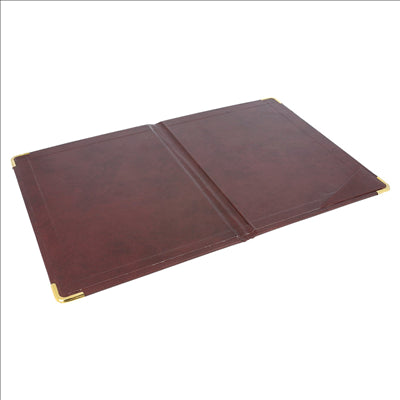 CALEPIN POUR ADDITIONS 16,5x22,5 CM BORDEAUX CUIR (1 UNITÉ)