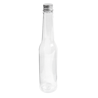 FLACONS AVEC BOUCHON EN ALUMINIUM 180 ML Ø4,3x20,5 CM TRANSPARENT PET (210 UNITÉS)