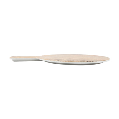 PLATEAUX RONDES AVEC ANSE 'ASAMI WARE' Ø23x32x0,4 CM COMPARAISON BOIS MÉLAMINE (6 UNITÉS)