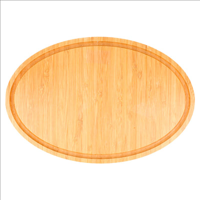 PLATEAU OVALE 30,6x20,4x2 CM BAMBOU (1 UNITÉ)