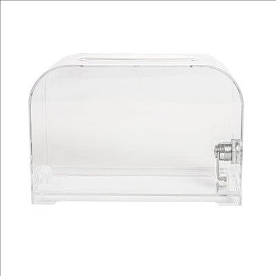 BOÎTE À CLÉS À SERRURE 18x8x12 CM TRANSPARENT PS (1 UNITÉ)