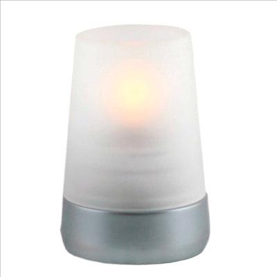 BASES LAMPE DE TABLE "CONE" Ø 8x12 CM ARGENTE METAL (6 UNITÉS)