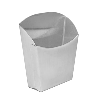 BOÎTES À FRITES S 'ARTINOX' 9x5,1x12,1 CM ARGENTE INOX (12 UNITÉS)