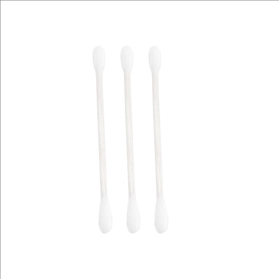 3 BATONNETS EN SACHETS BLANC 'AZUR' 7,5 CM PAPIER (250 UNITÉS)