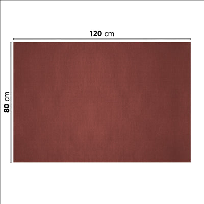 NAPPES PLIAGE M 48 G/M2 80x120 CM BORDEAUX CELLULOSE (200 UNITÉS)