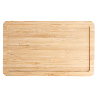 PLATEAU COCKTAIL 20,5x12,5x1 CM NATUREL BAMBOU (1 UNITÉ)