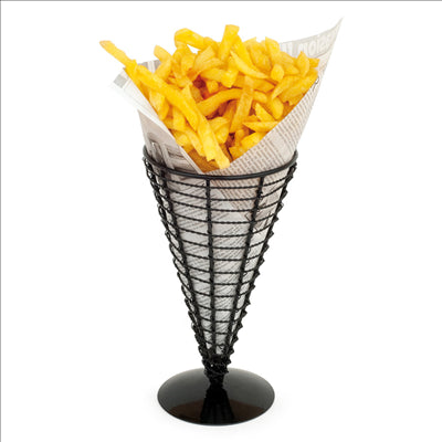 BASKET Ø 12,8x22,5 CM NOIR ACIER (6 UNITÉ)