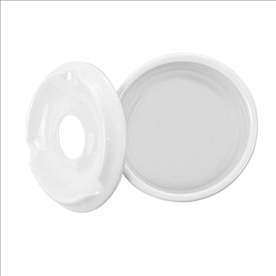 CENDRIERS À EAU Ø 8,7x6 CM BLANC PORCELAINE (12 UNITÉS)