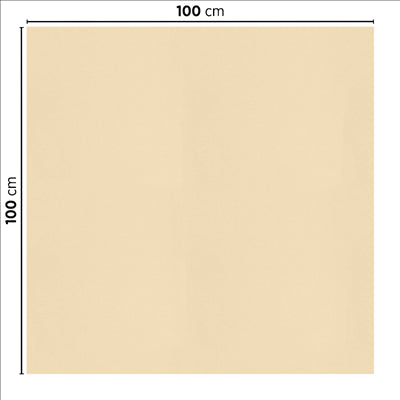 NAPPES PLIAGE Z 55 G/M2 100x100 CM IVOIRE AIRLAID (200 UNITÉS)