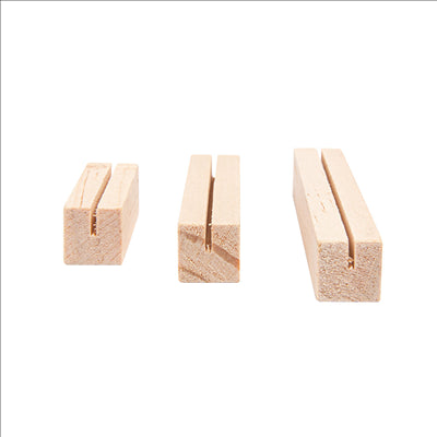 3 U. BASES POUR ARDOISES NATUREL BOIS (10 UNITÉS)