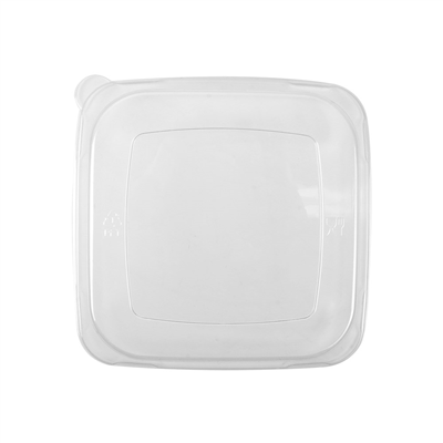 COUVERCLES HAUTS POUR 228.40/41/42 - 226.93/94/95 'BIONIC' 18,5x18,5x3 CM TRANSPARENT PET (400 UNITÉS)