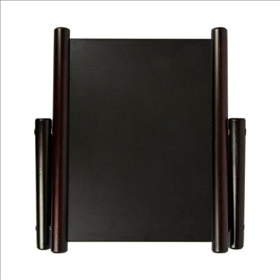 PANNEAU / ARDOISE DE TABLE 32x32 CM NOIR BOIS (1 UNITÉ)