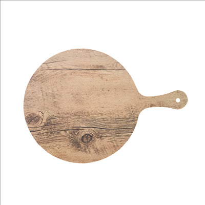 PLATEAUX RONDES AVEC ANSE 'ASAMI WARE' Ø38x53x0,4 CM COMPARAISON BOIS MÉLAMINE (3 UNITÉS)