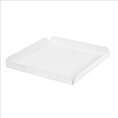 CARRÉS RAINÉS 15x15+2 CM BLANC CARTON (250 UNITÉS)
