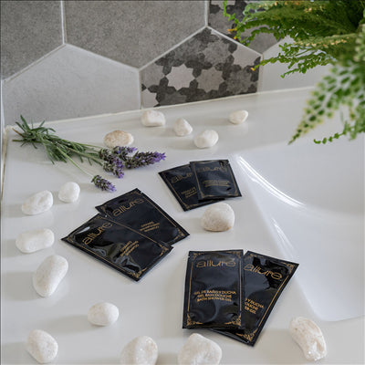 SACHETS CRÈME À RASER 'ALLURE' 5 ML 8x4,5 CM NOIR PET (2000 UNITÉS)