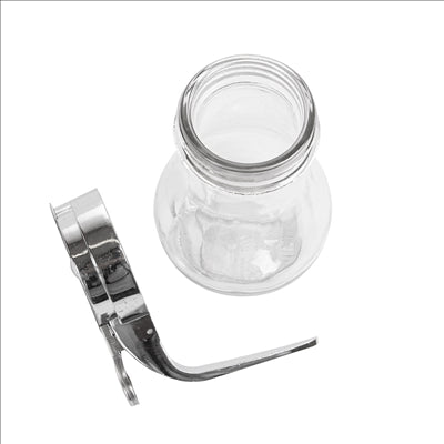 DISTRIBUTEUR SIROUP 220 ML 7x7x9,3 CM TRANSPARENT VERRE (1 UNITÉ)