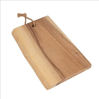 PLANCHE PRÉSENTATION RECTANGULAIRE 30x(16-20)x2 CM NATUREL BOIS (12 UNITÉS)