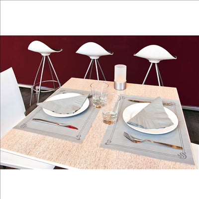 SETS DE TABLE 48 G/M2 31x43 CM GRIS CELLULOSE (2000 UNITÉS)