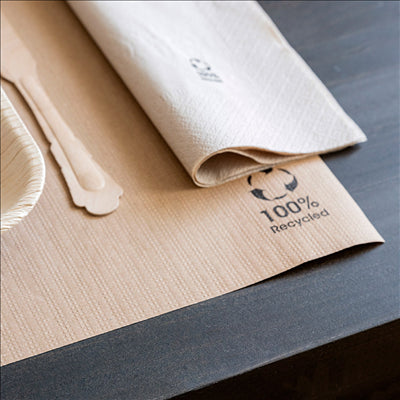 SETS DE TABLE XL - RECYCLÉS 80 G/M2 35x50 CM NATUREL PAPIER (1000 UNITÉS)